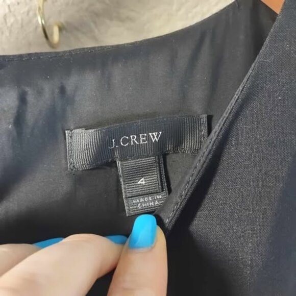 j.Crew Womens Black Resume Sleek Professional‎ Corporate Chic Quiet Luxury Dress - Picture 3 of 12